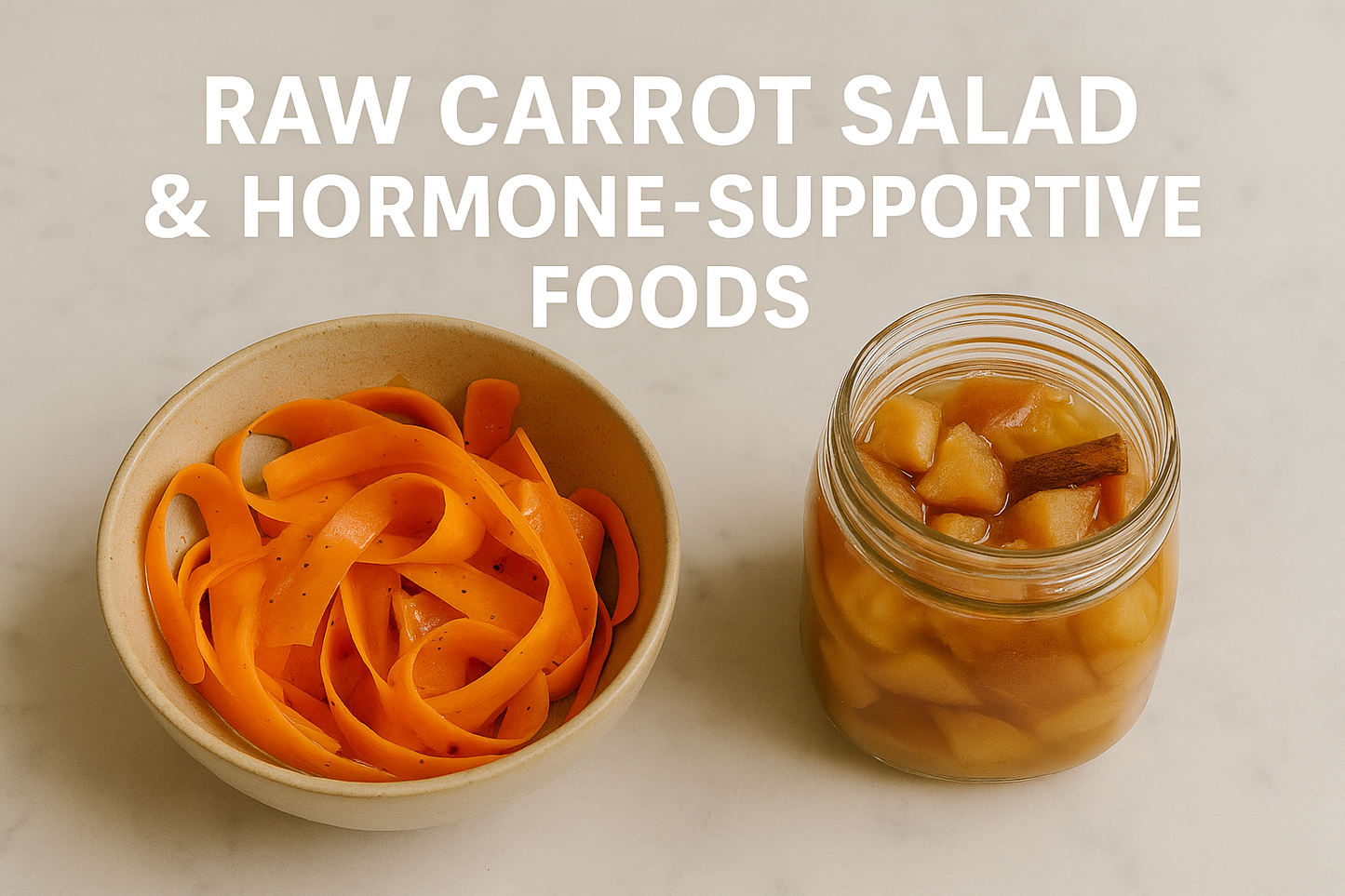 Raw Carrot Salad & Hormone-Supportive Foods Recorded Class And Handouts